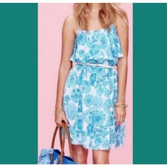 Lilly Pulitzer Target Starfish Sea Urchin For You Flounce Dress Large - Picture 1 of 4